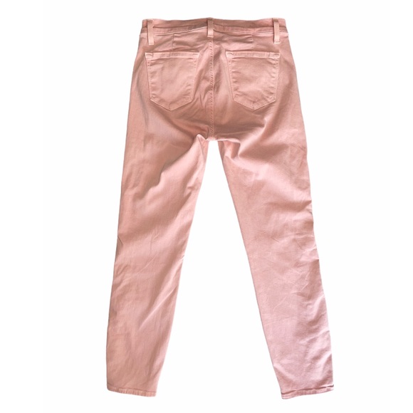J BRAND Suvi Distressed Pink Cropped Pants Size 27 - Picture 3 of 10